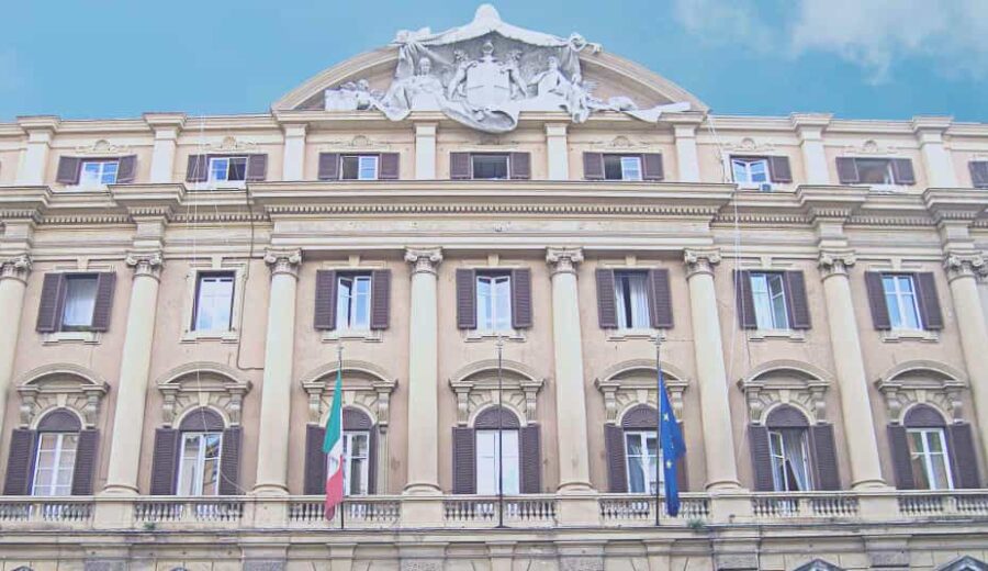 Facciata del Ministero dell'Economia e delle Finanze