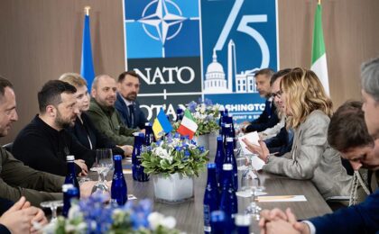 Incontro Meloni Zelensky al vertice Nato