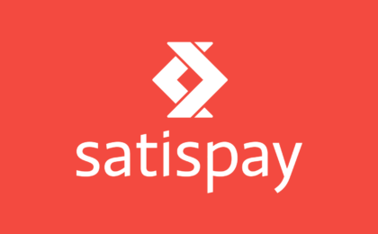Logo di Satispay con carte di debito Mastercard