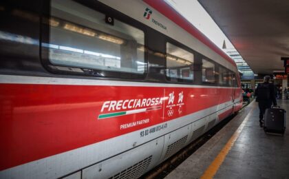 Treno Frecciarossa in corsa